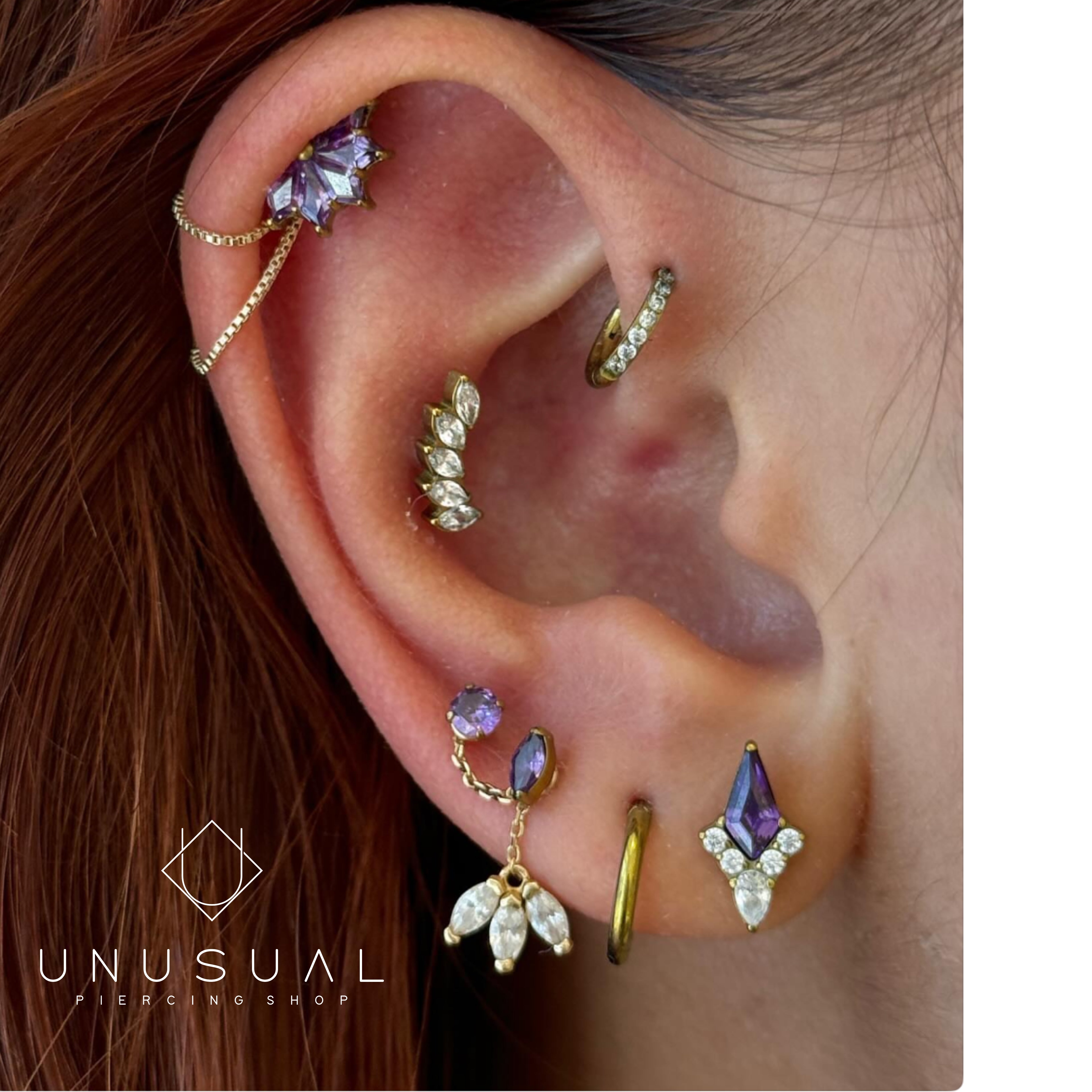 Marquise Piercing Chain | Oro 18kt Handmade