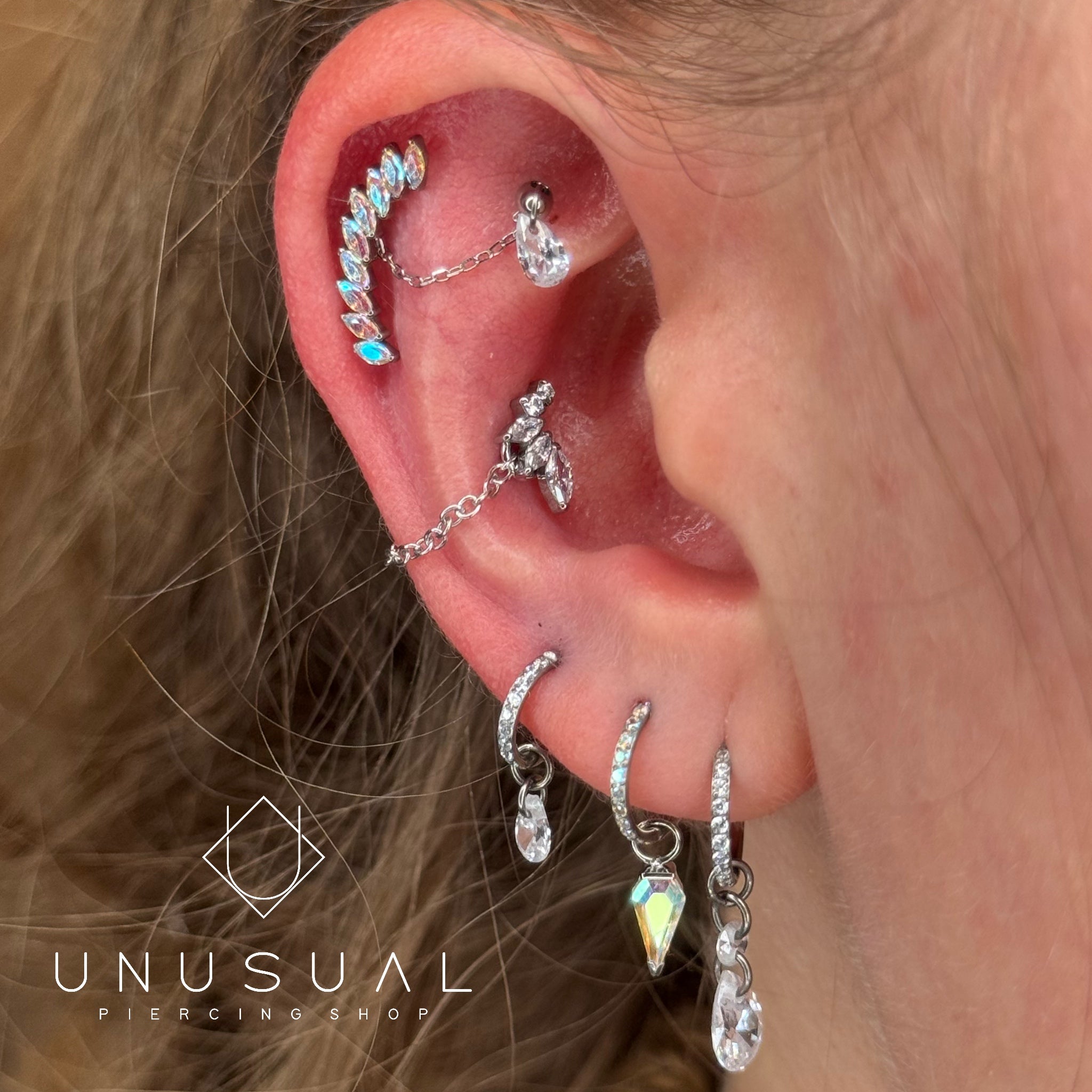 Shining Drop | Clicker Piercing Titanio