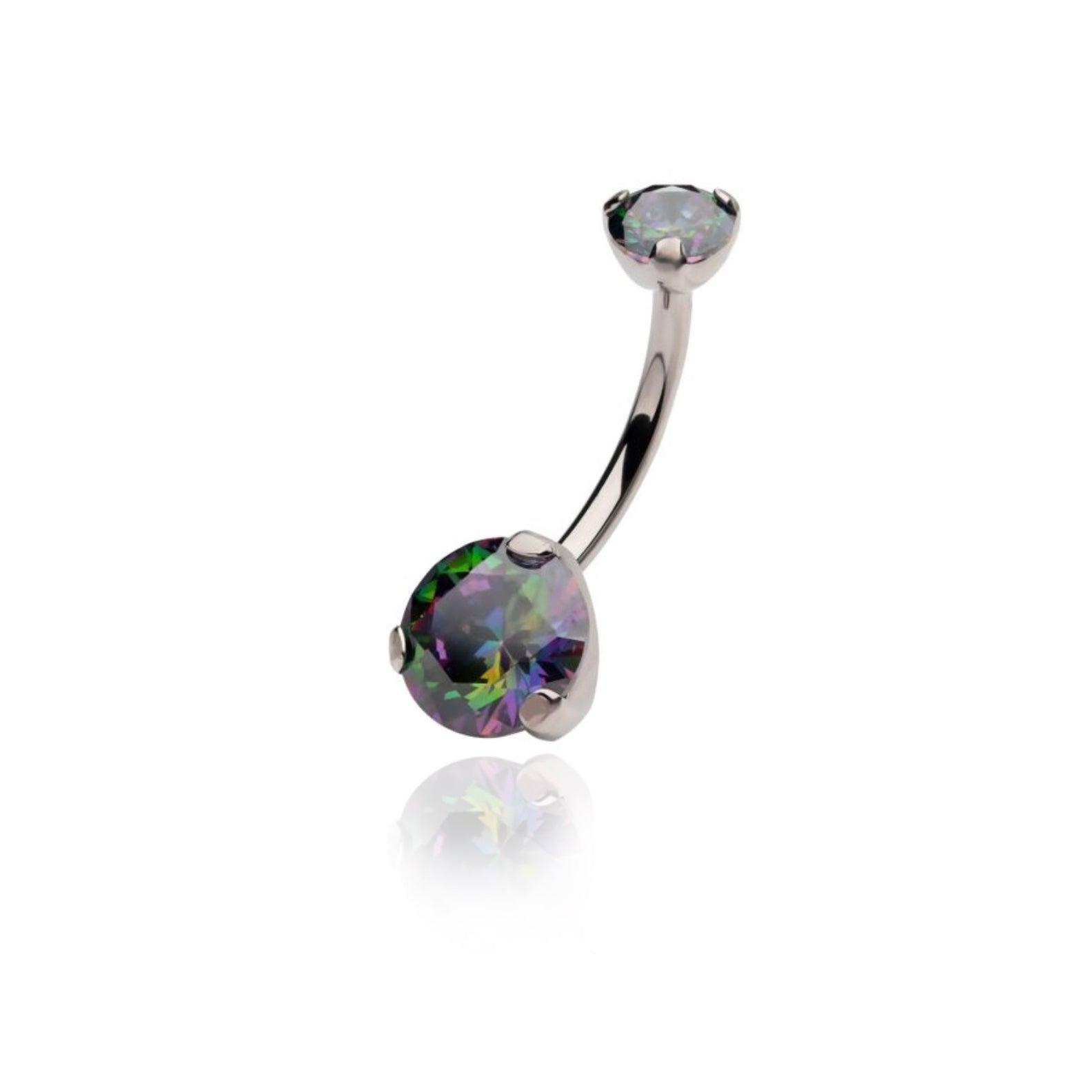 Rainbow Navel Piercing - UnusualPiercingShop.com