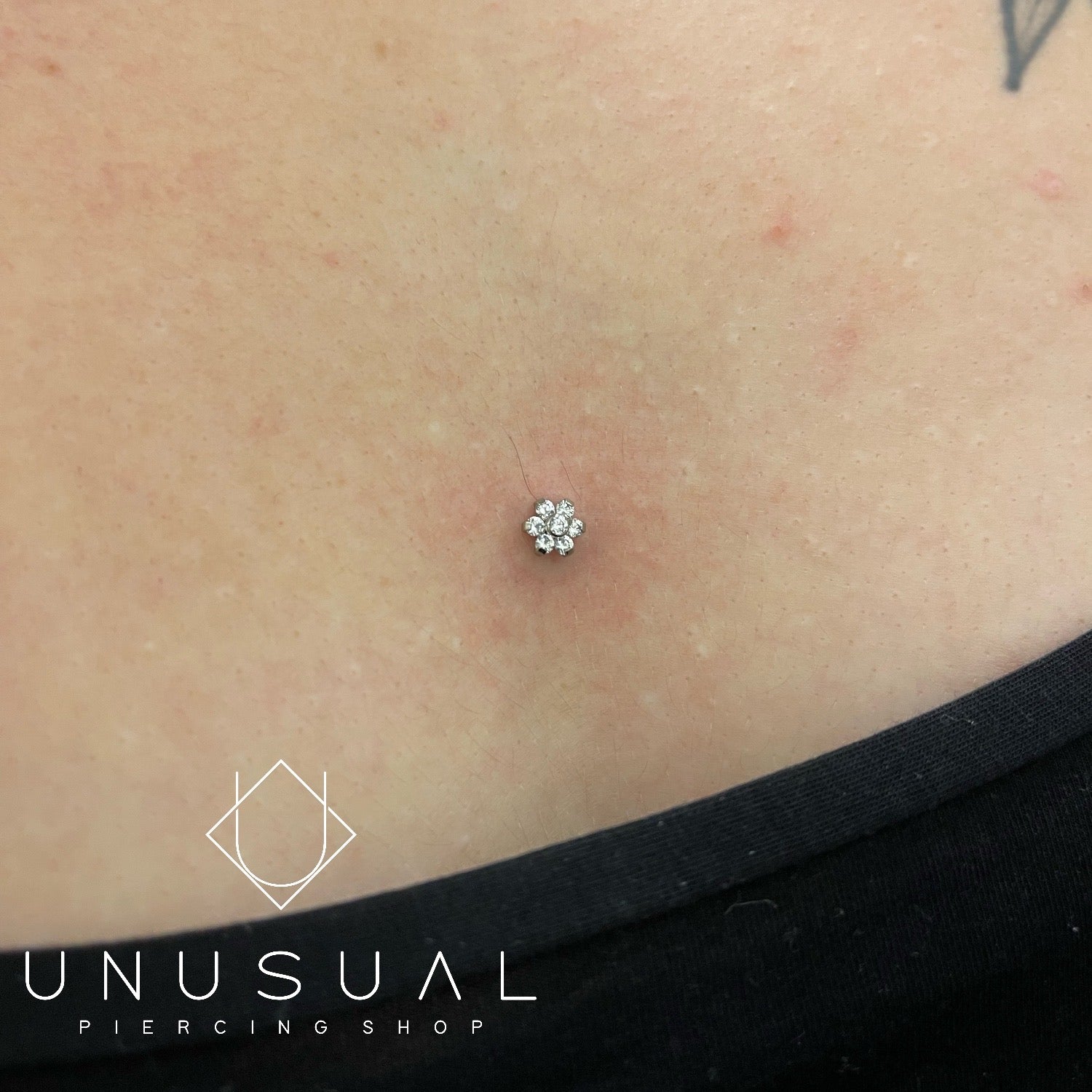 Flower Dermal Piercing - UnusualPiercingShop.com