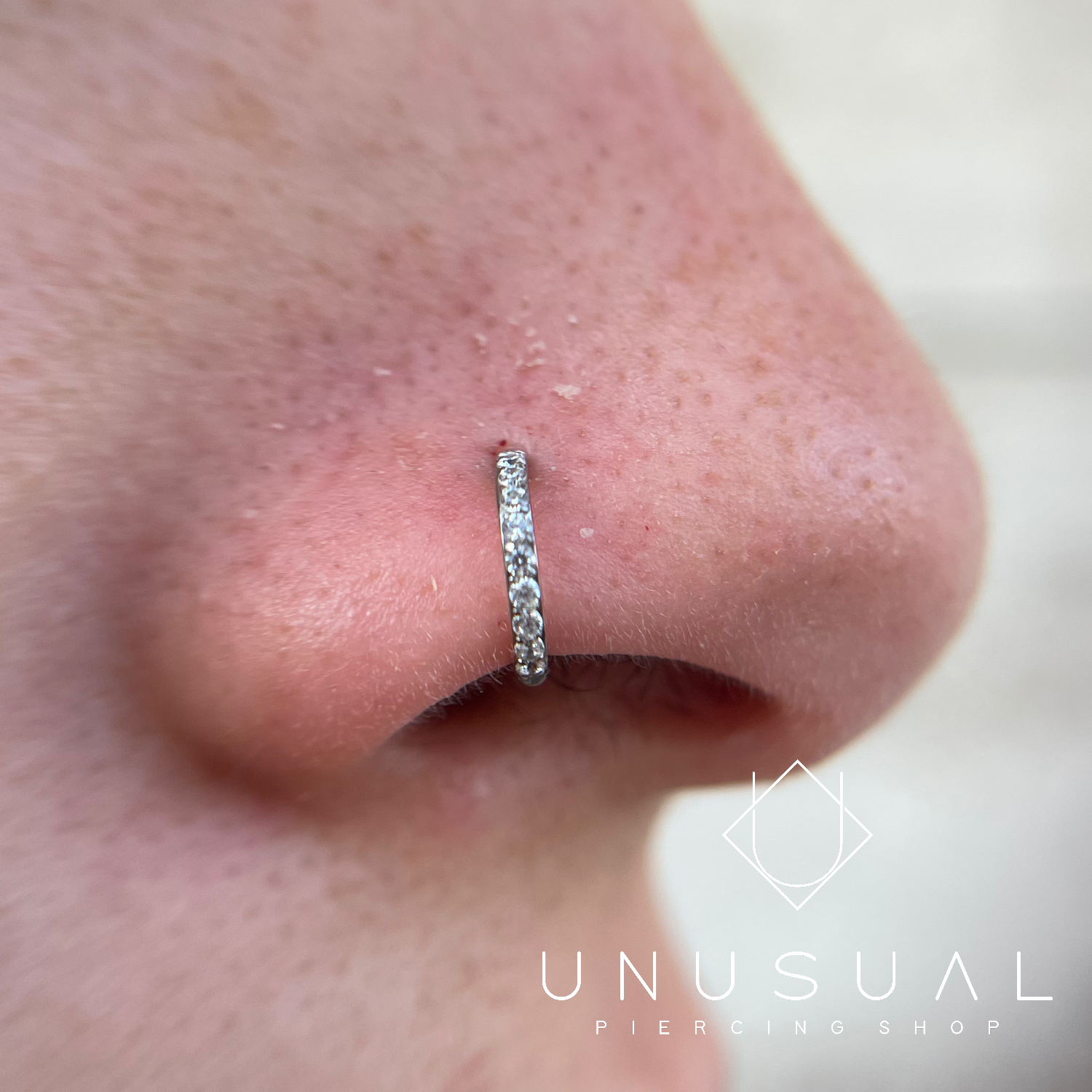 Bright Nostril Clicker Piercing - UnusualPiercingShop.com