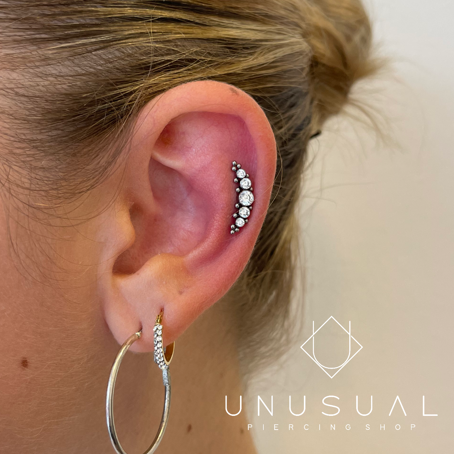 Big Bright Cluster Piercing -UnusualPiercingShop.com