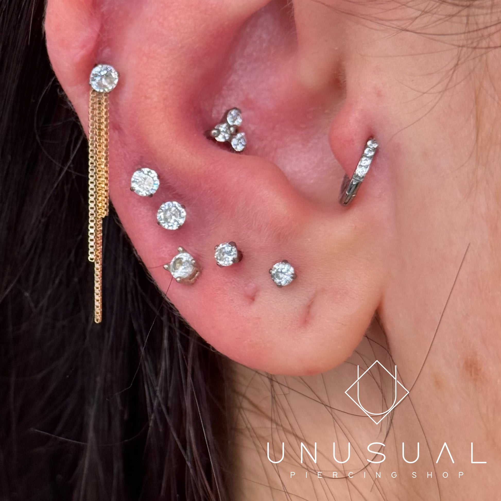 Pendant Charm | Catenina Piercing oro 14kt - UnusualPiercingShop.com