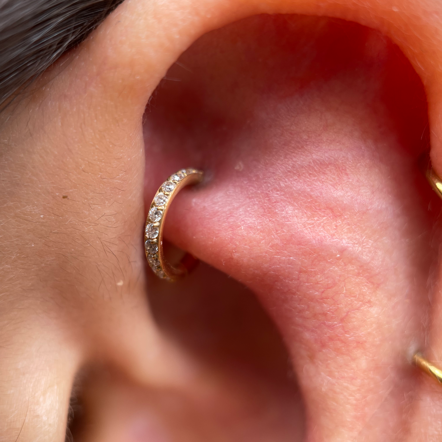 Stylish White Clicker Piercing - UnusualPiercingShop.com