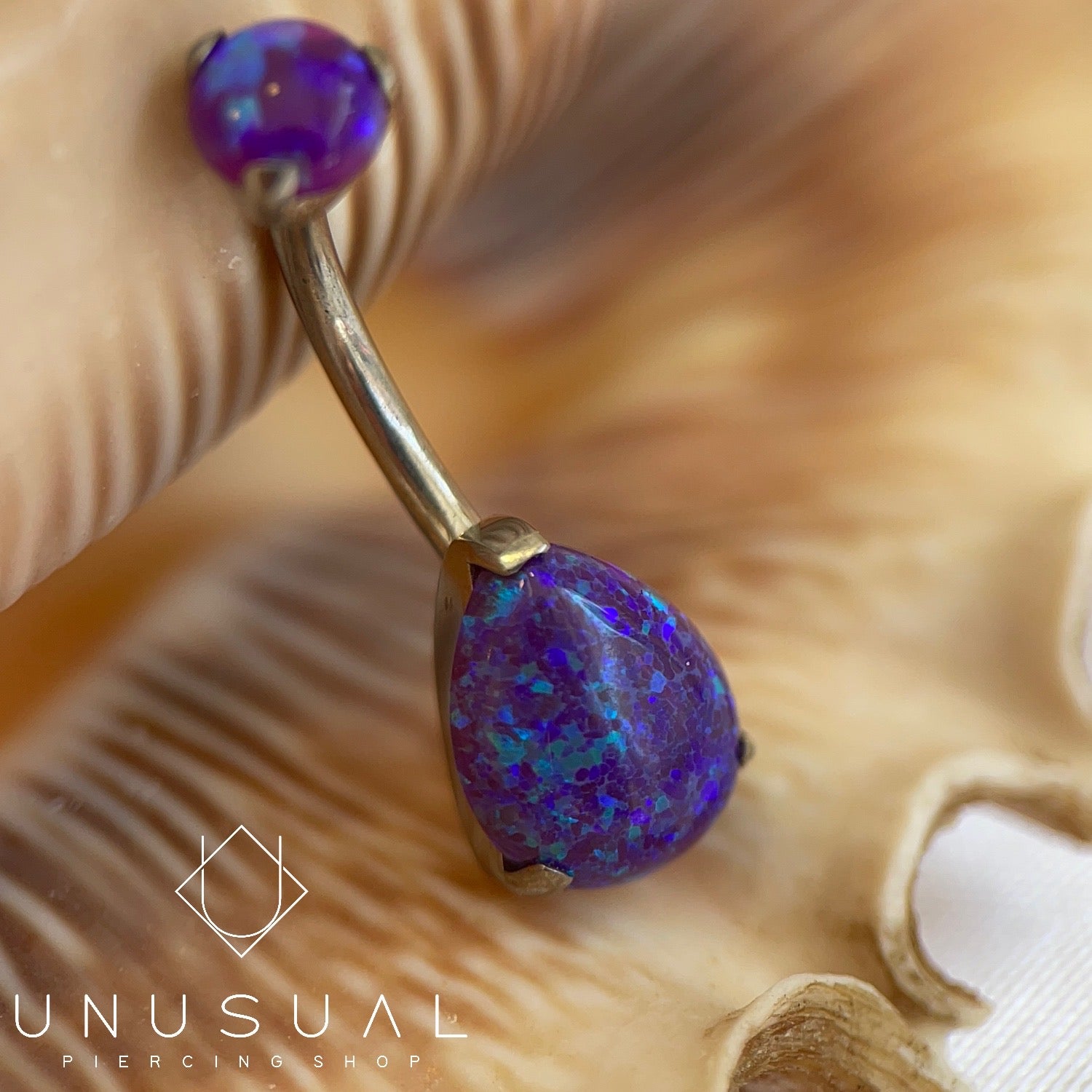 Violet Opal Navel Piercing - UnusualPiercingShop.com