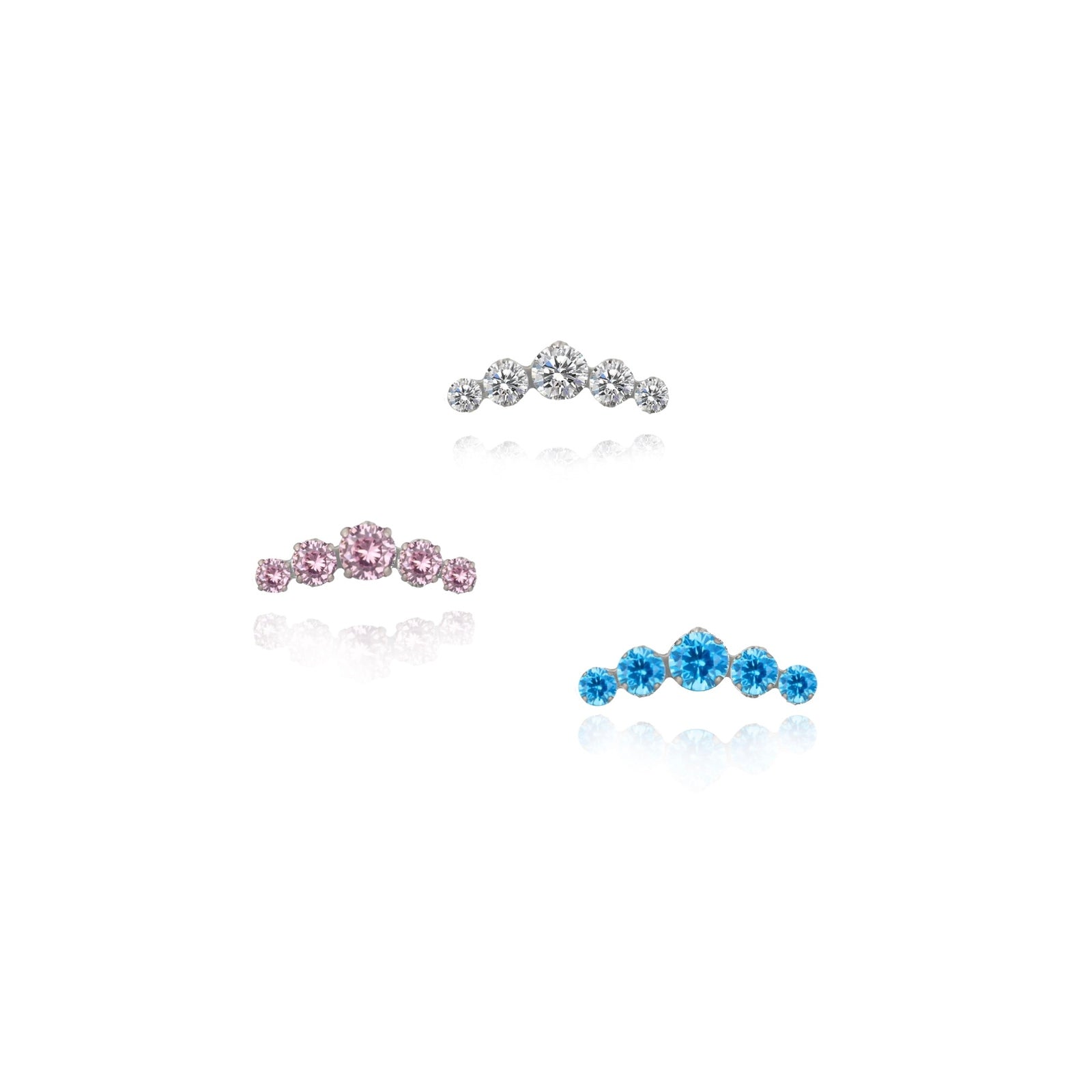 Diamond cluster Piercing - UnusualPiercingShop.com