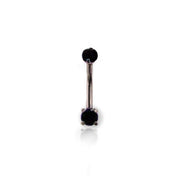 Fancy Black Barbell Piercing - UnsualPiercingShop.com