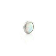 White Opal Dermal Piercing - UnsualPiercingShop.com