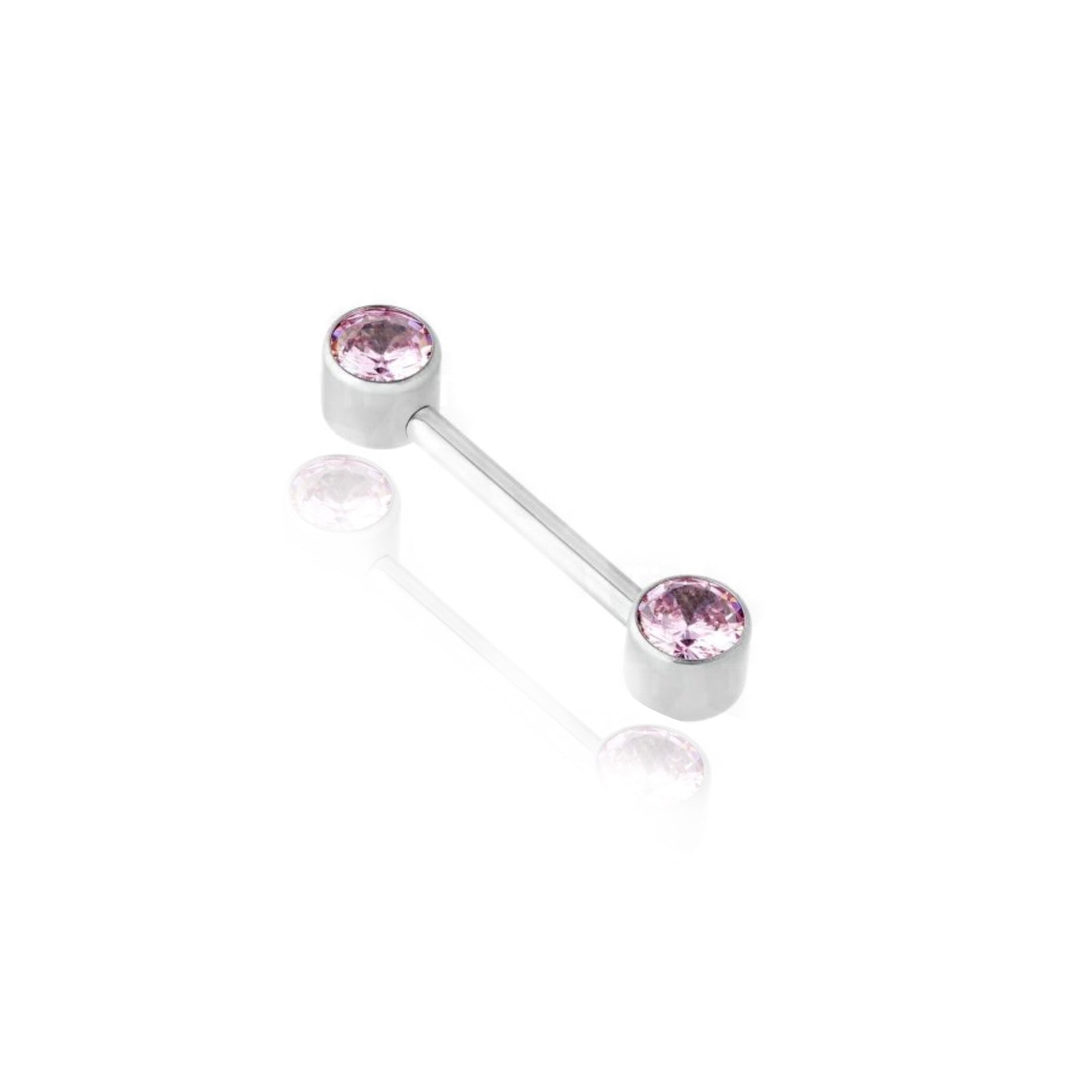 Pink Diamond Nipple Piercing Titanio - UnusualPiercingShop.com