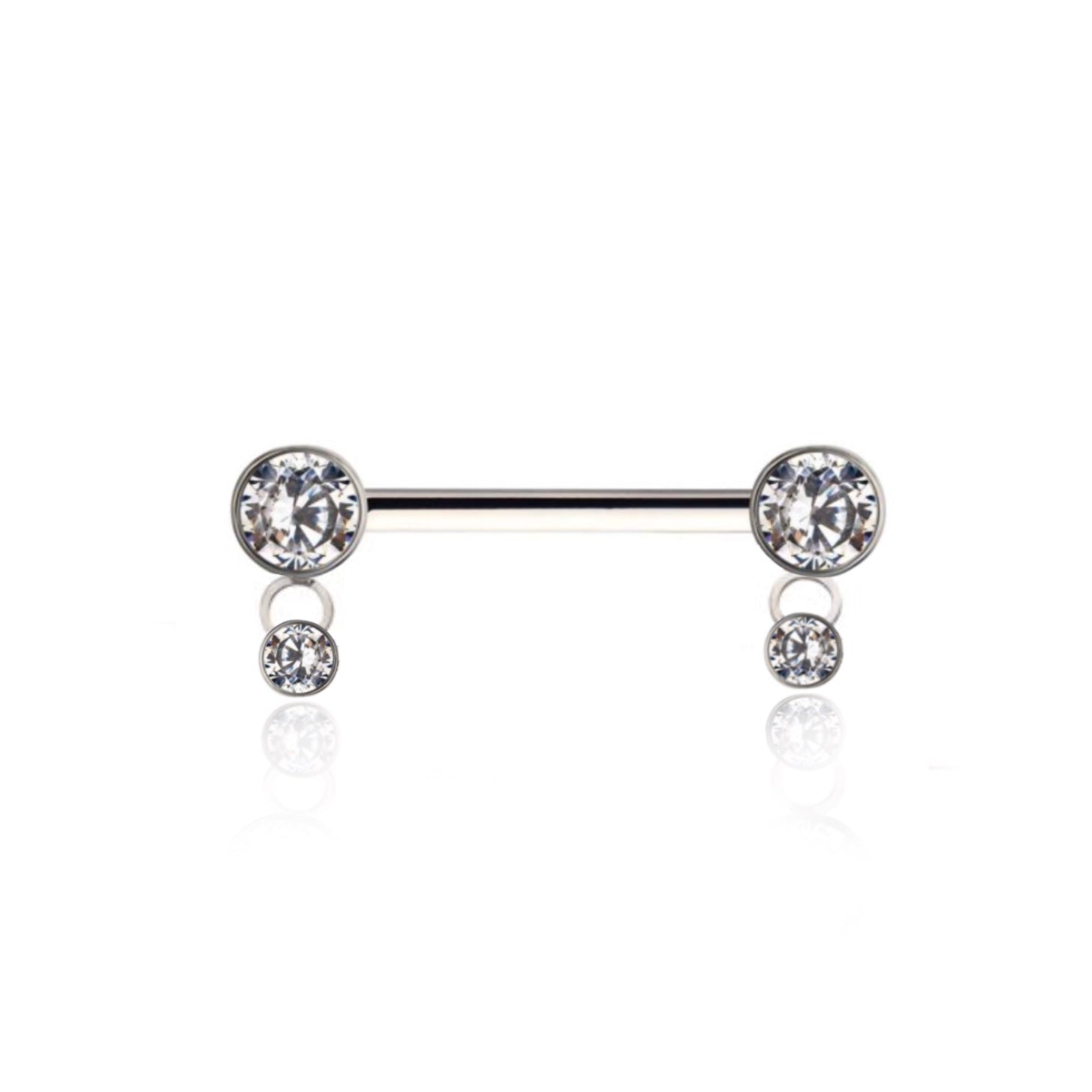 Pendant Diamond Nipple Piercing Titanio - UnusualPiercingShop.com