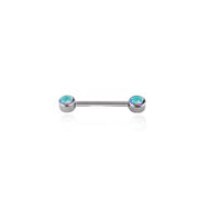 Rainbow Diamond Nipple Piercing Titanio - UnsualPiercingShop.com