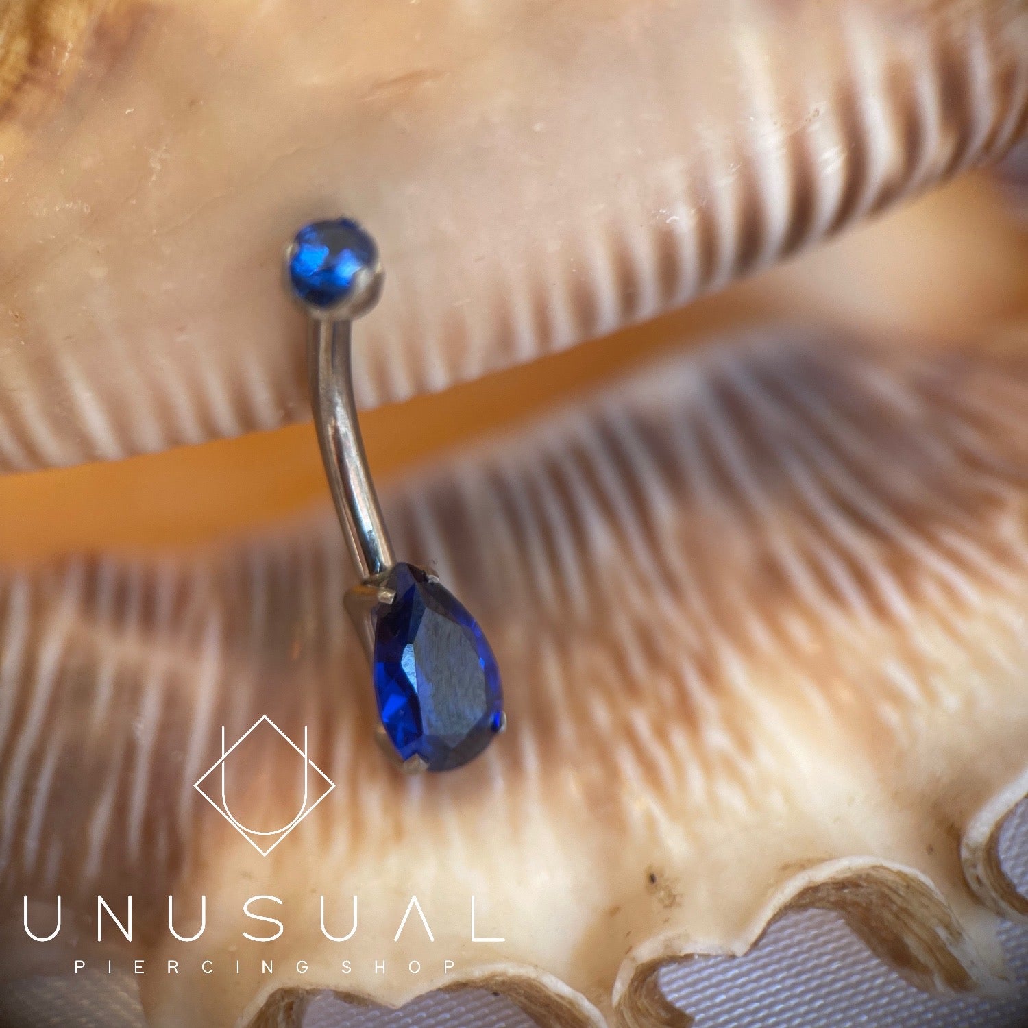Blu Drop Navel Piercing - UnusualPiercingShop.com