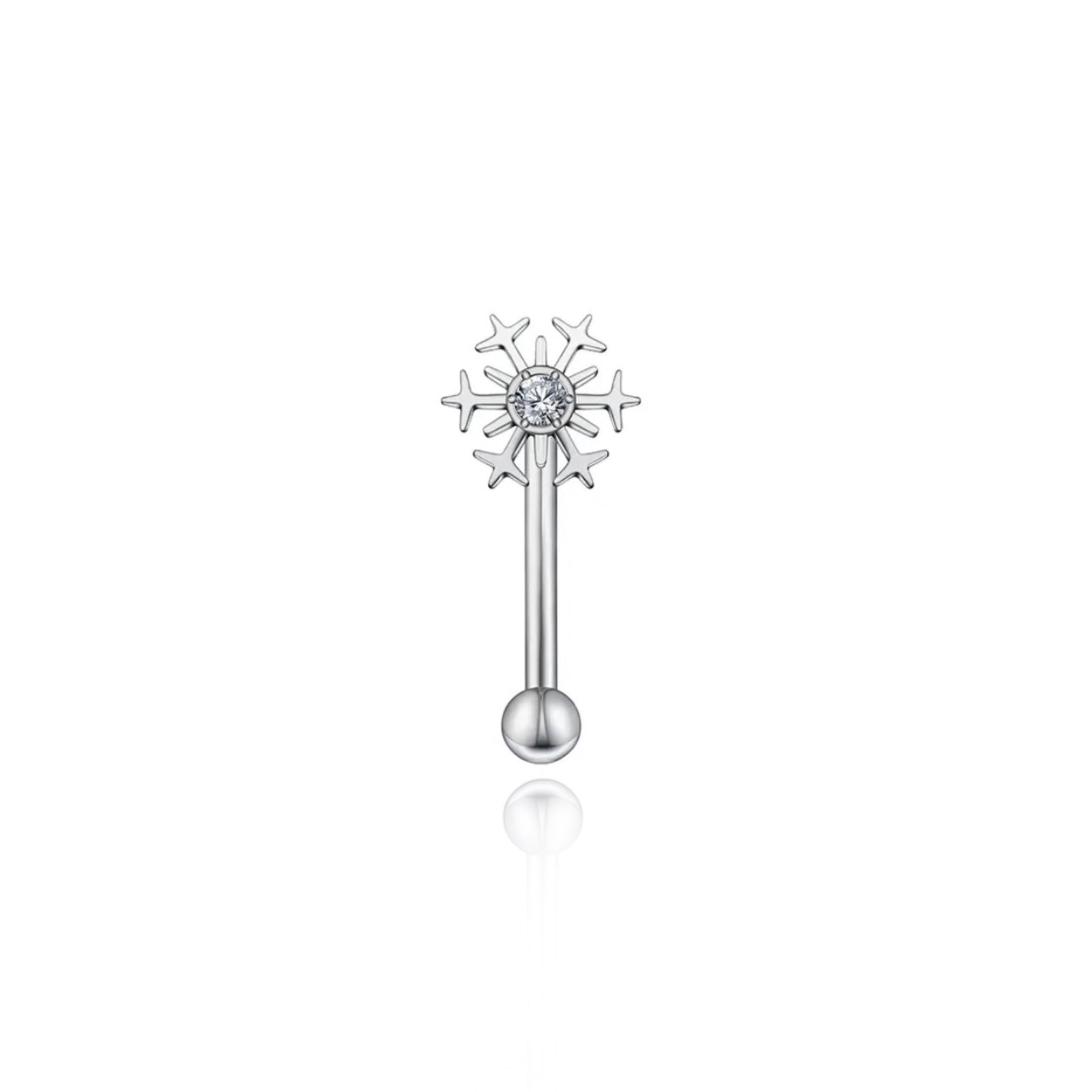 Snowflake Rook Piercing Titanio - UnusualPiercingShop.com