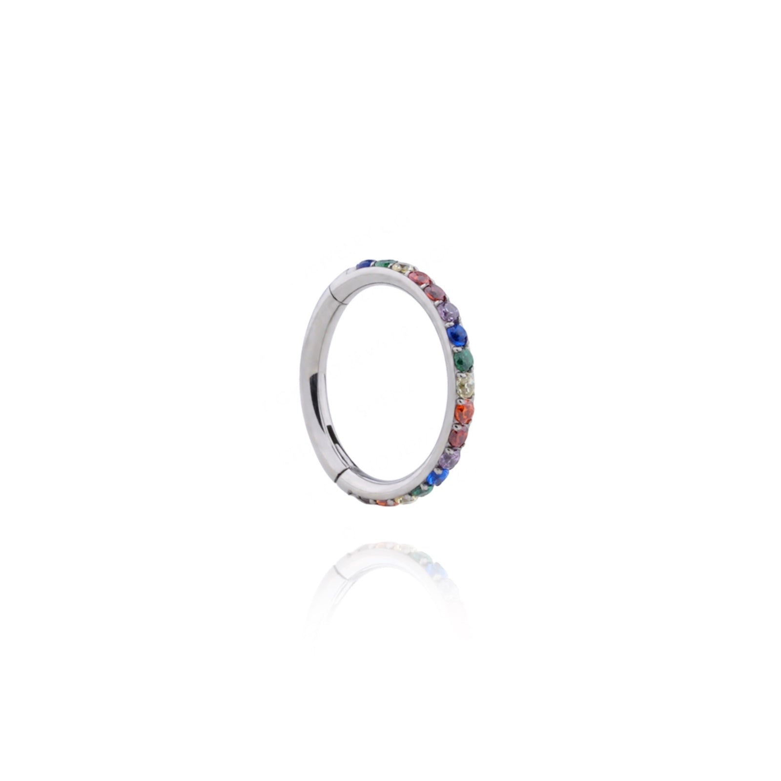 Rainbow Clicker Piercing titanio - UnusualPiercingShop.com