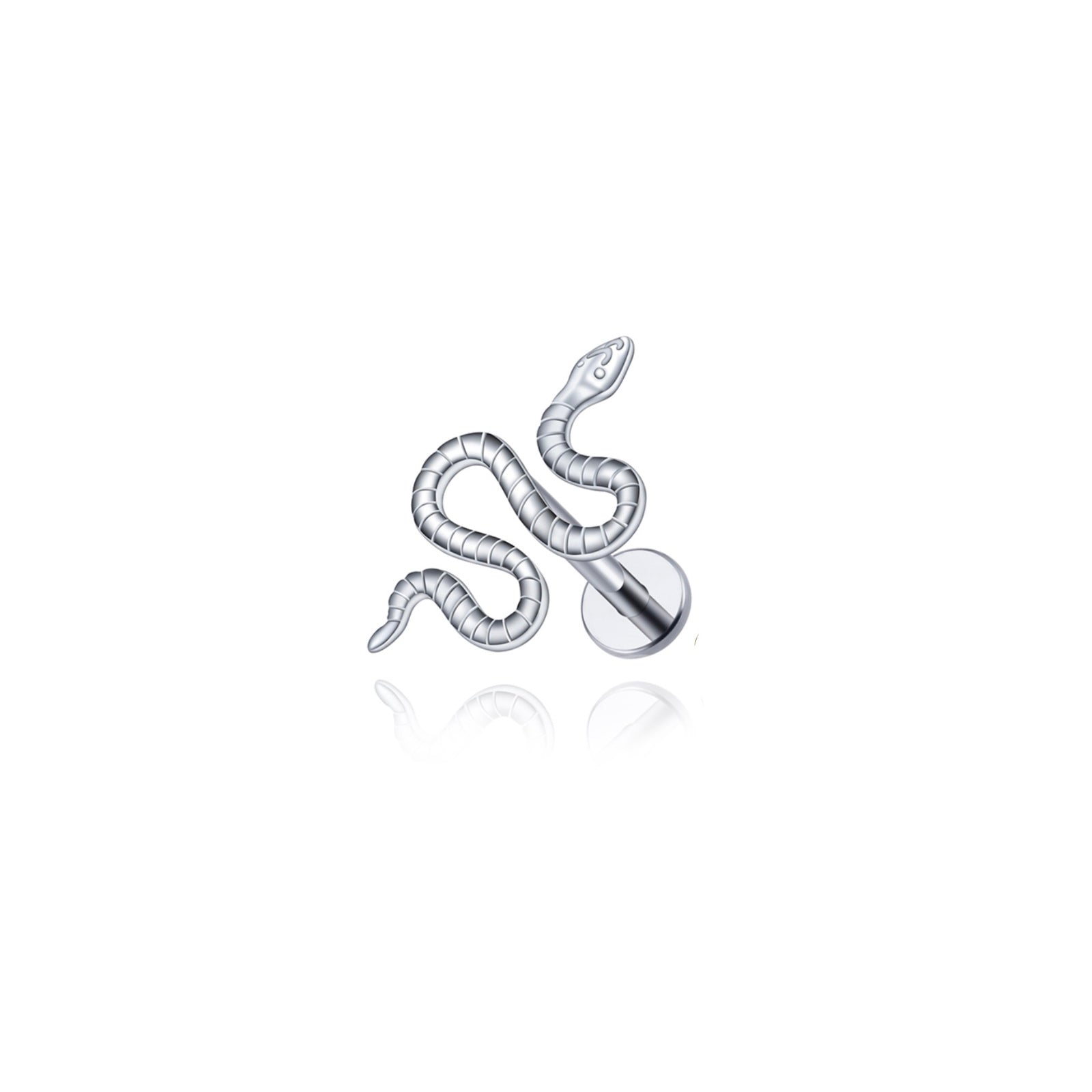Cobra Snake piercing in titanio - UnusualPiercingShop.com