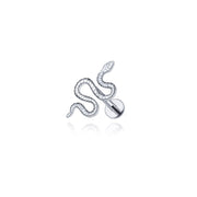Cobra Snake piercing in titanio - UnusualPiercingShop.com