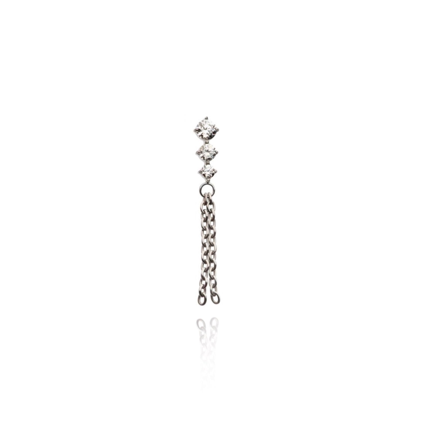 Chained Diamond Piercing - UnusualPiercingShop.com