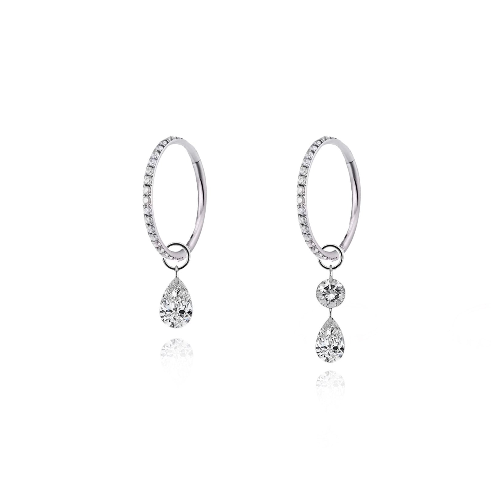 Shining Drop | Clicker Piercing Titanio - UnusualPiercingShop.com