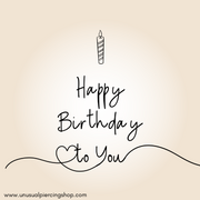 Gift Card di Compleanno - UnusualPiercingShop.com