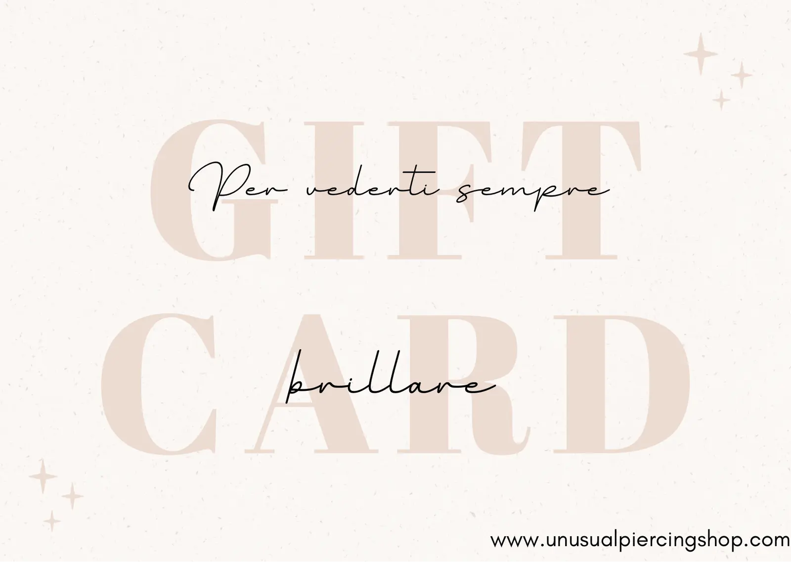 Gift Card di Compleanno - UnusualPiercingShop.com