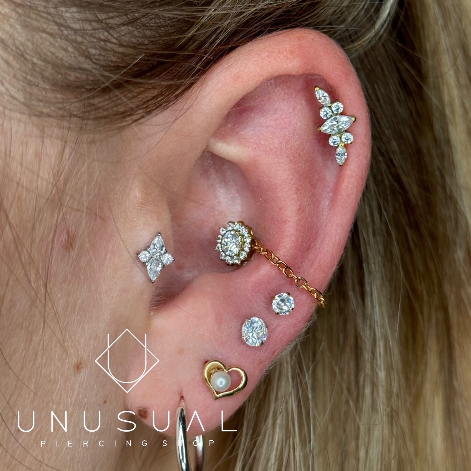 Sunflower Piercing Titanio - UnusualPiercingShop.com