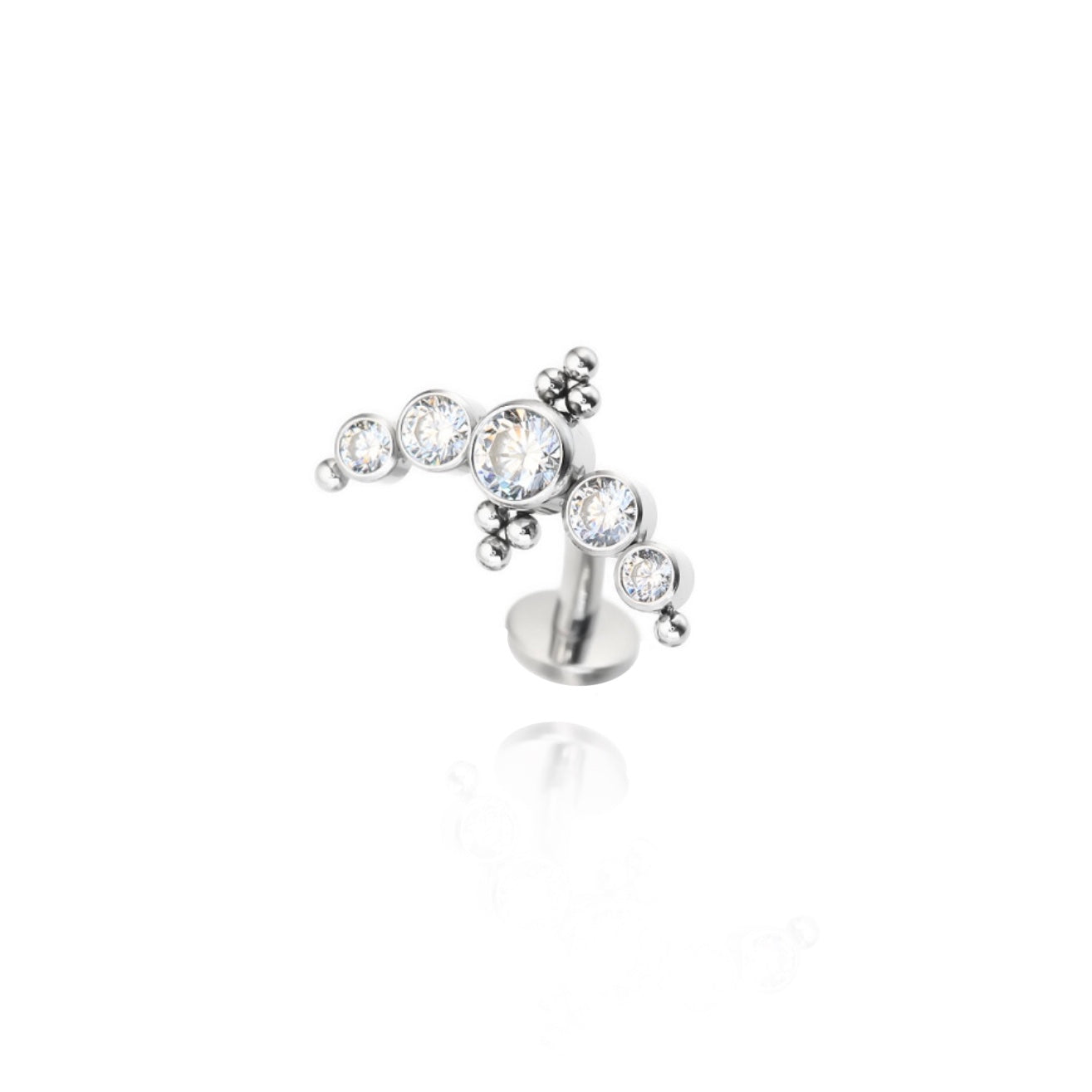 Cluster Floating Navel Piercing - UnusualPiercingShop.com