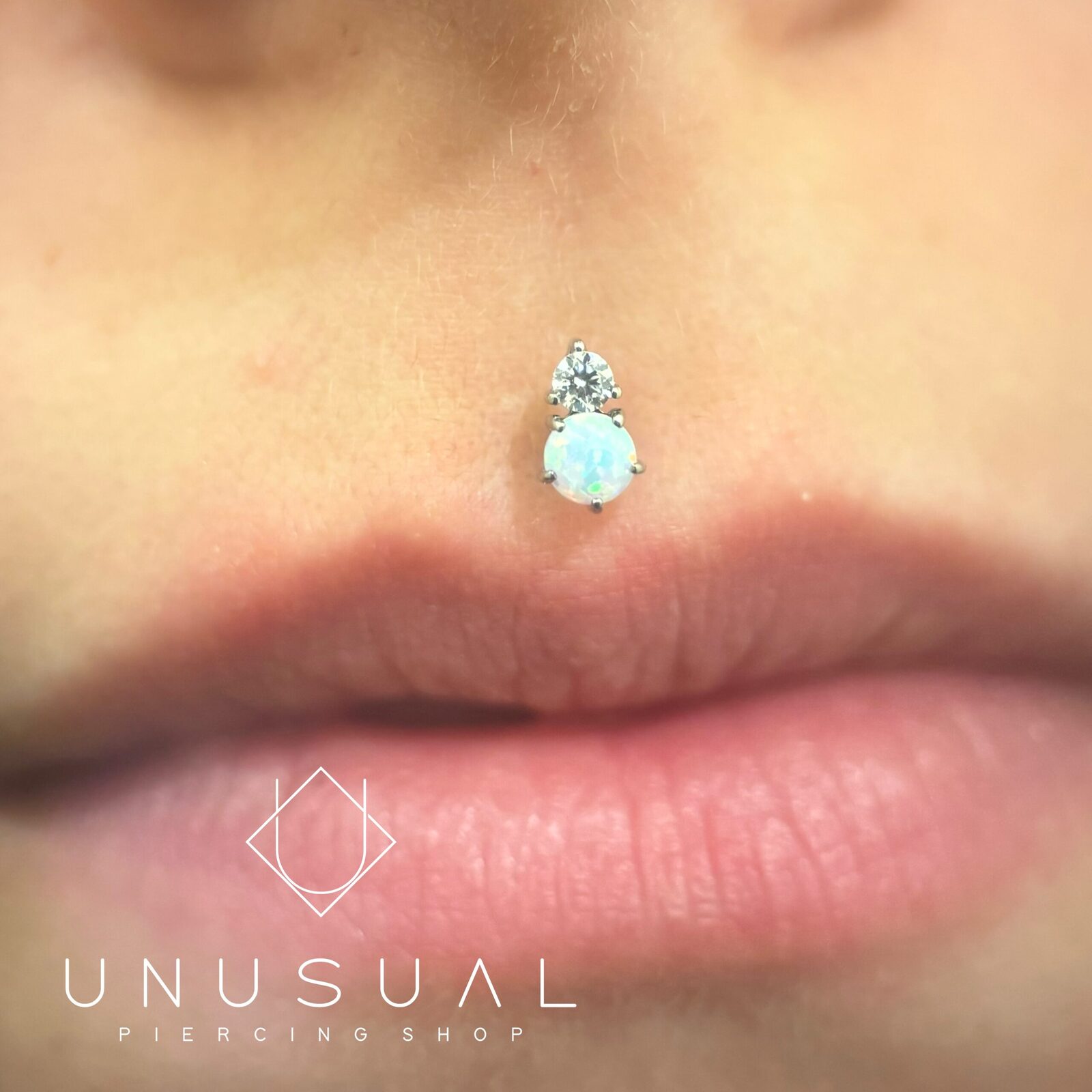 White Opal Lover Piercing - UnusualPiercingShop.com