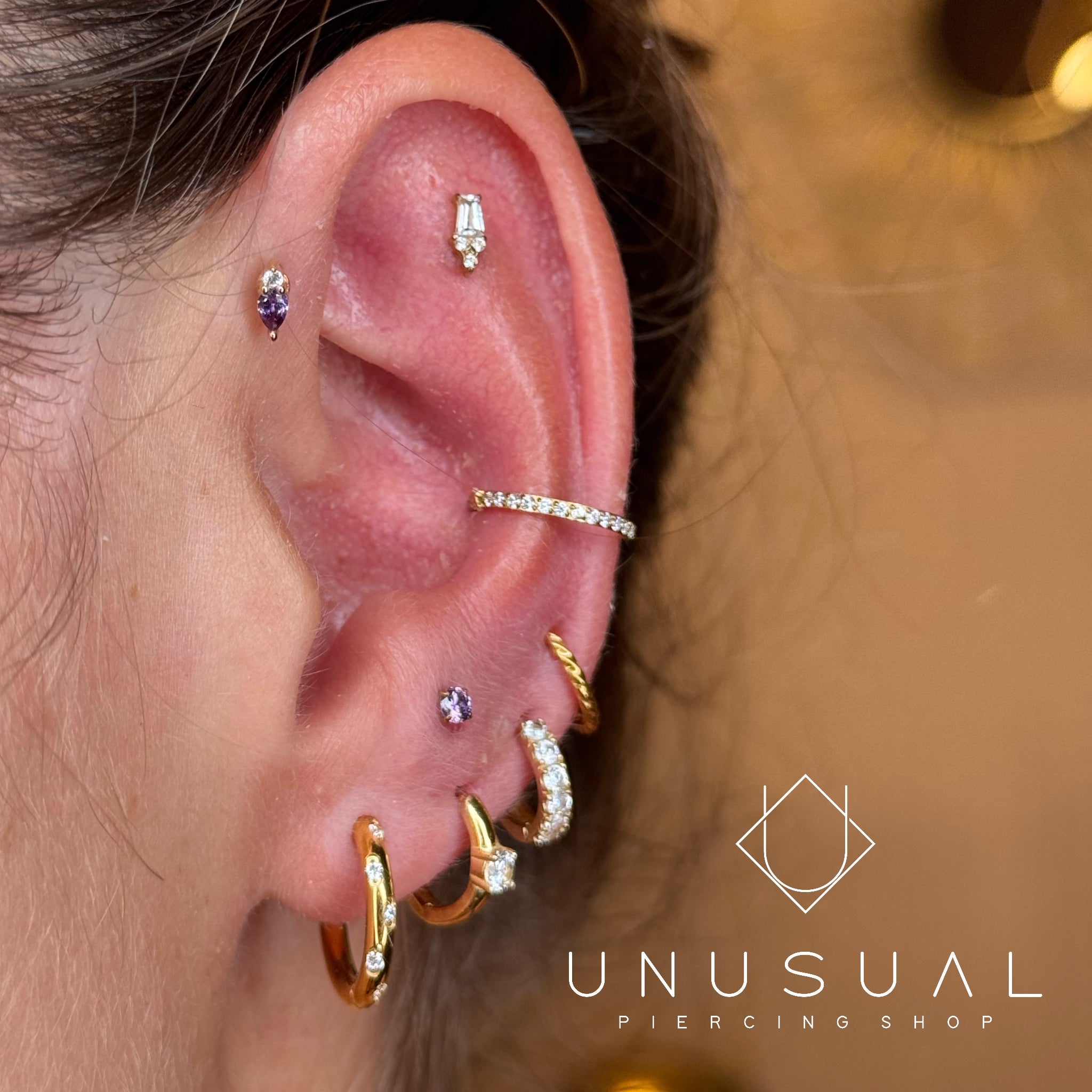 Mini Baguette | Piercing Titanio