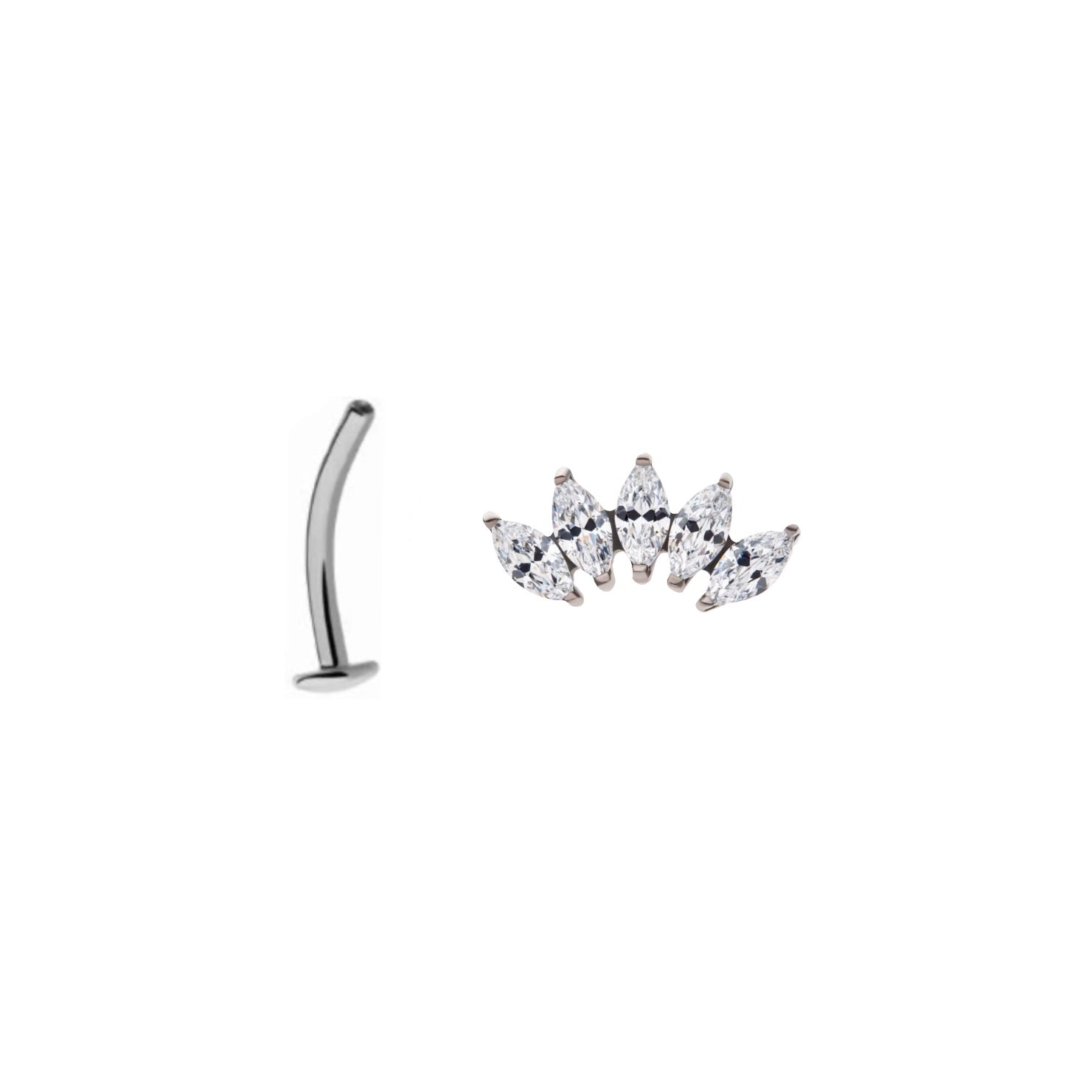 Marquise Floating Navel Piercing - UnusualPiercingShop