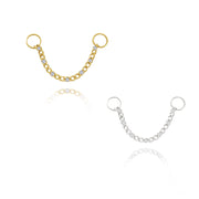 Golden Sparkle | Oro 14kt Catenina Piercing - UnusualPiercingShop.com