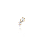 Curved Diamonds | Oro 14kt Piercing - UnusualPiercingShop.com