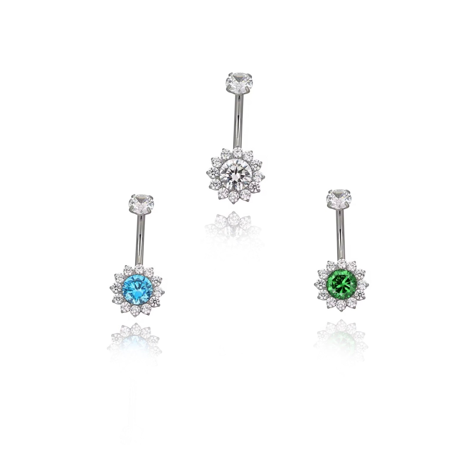 Sunflower | Piercing Ombelico Titanio - UnusualPiercingShop.com