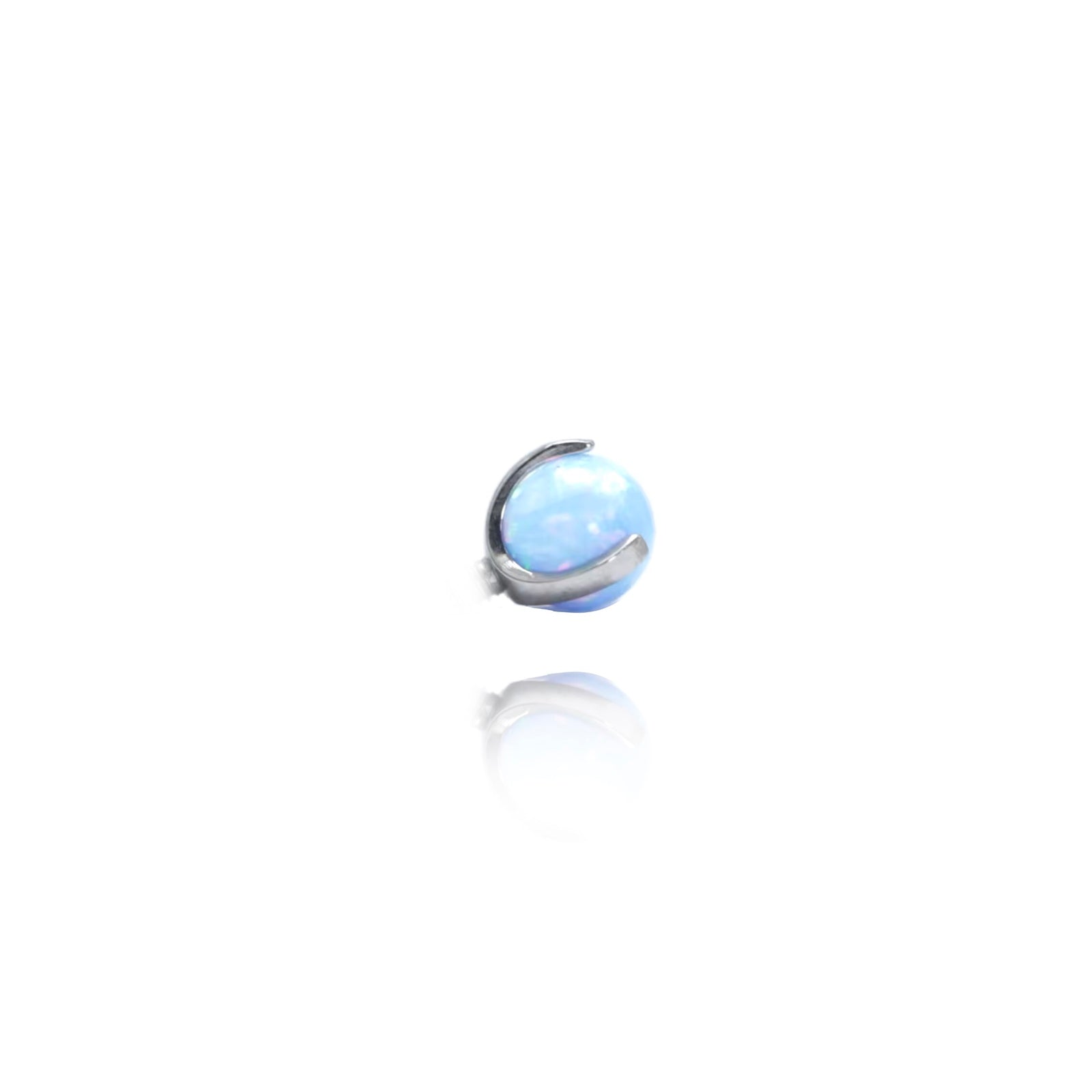 Light Blu Opal | Piercing Lingua Titanio - UnusualPiercingShop.com
