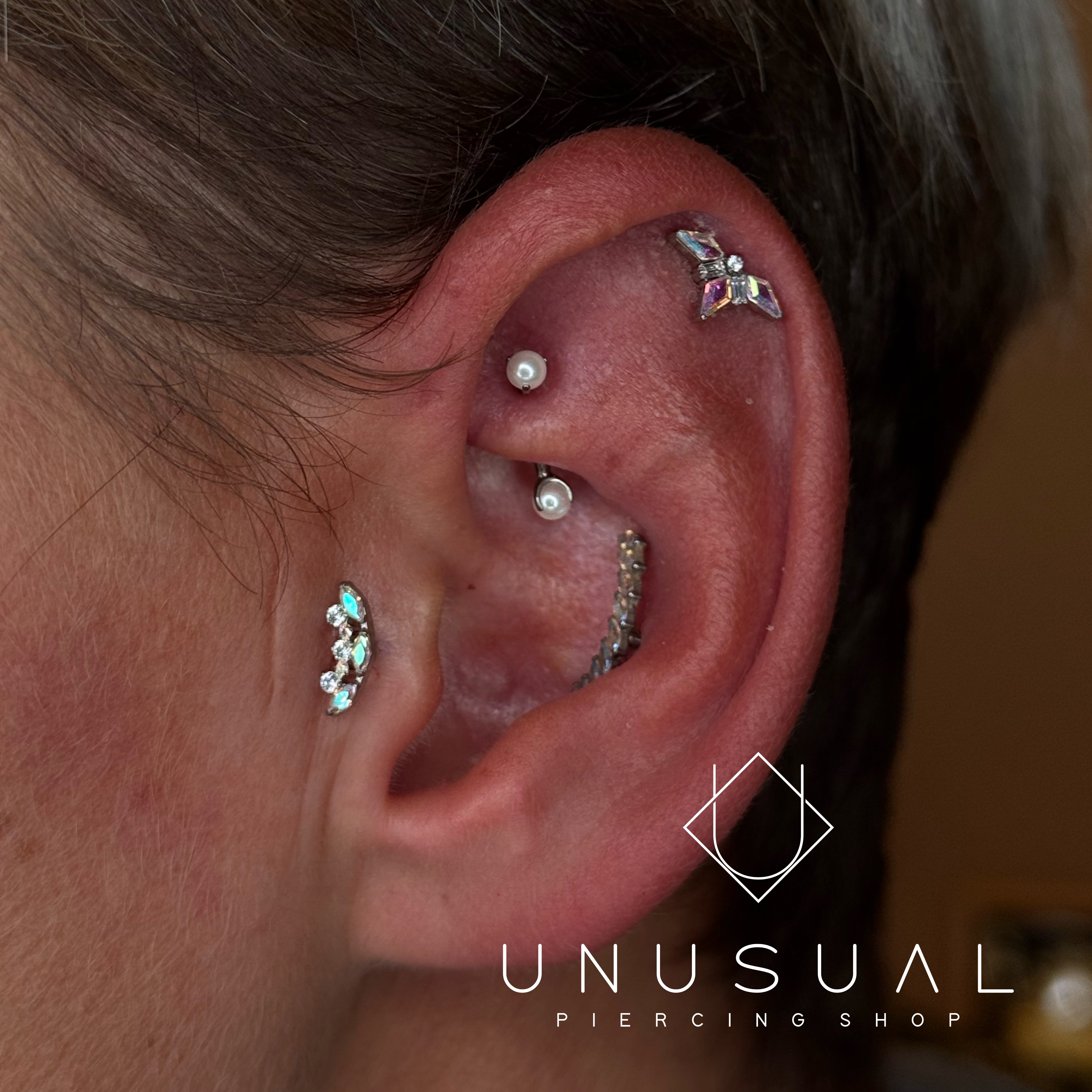 Double Pearl | Piercing Titanio