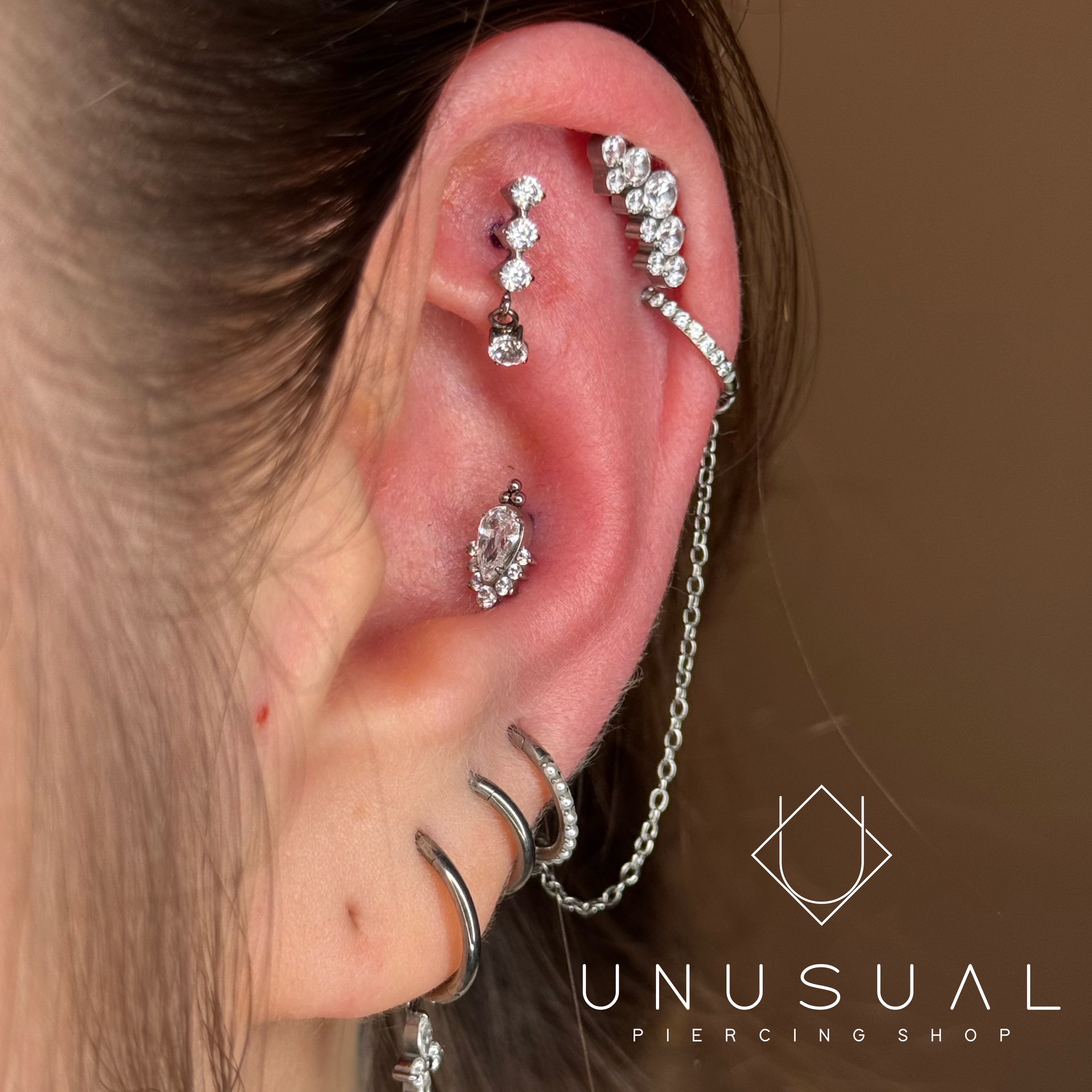 Triple love | Piercing Titanio
