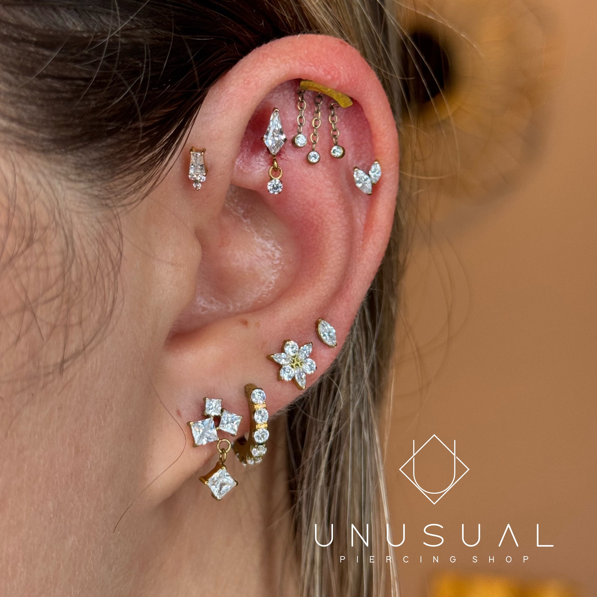 Double Face | Conch piercing titanio - UnusualPiercingShop.com