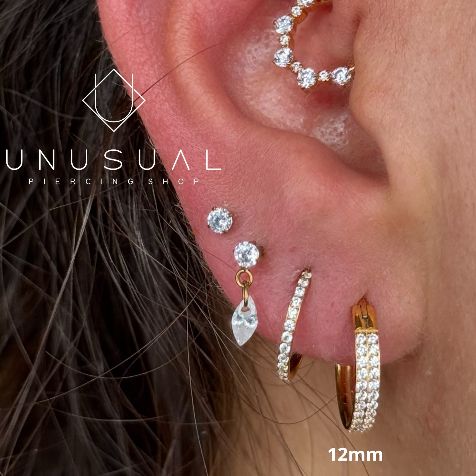 Double Stylish | Clicker Piercing Titanio - UnusualPiercingShop.com
