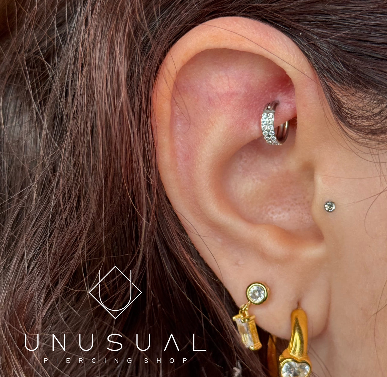 Double Stylish Clicker Piercing Titanio - UnusualPiercingShop.com