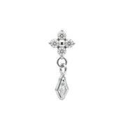 Diamond Cross Dangle | Piercing Titanio