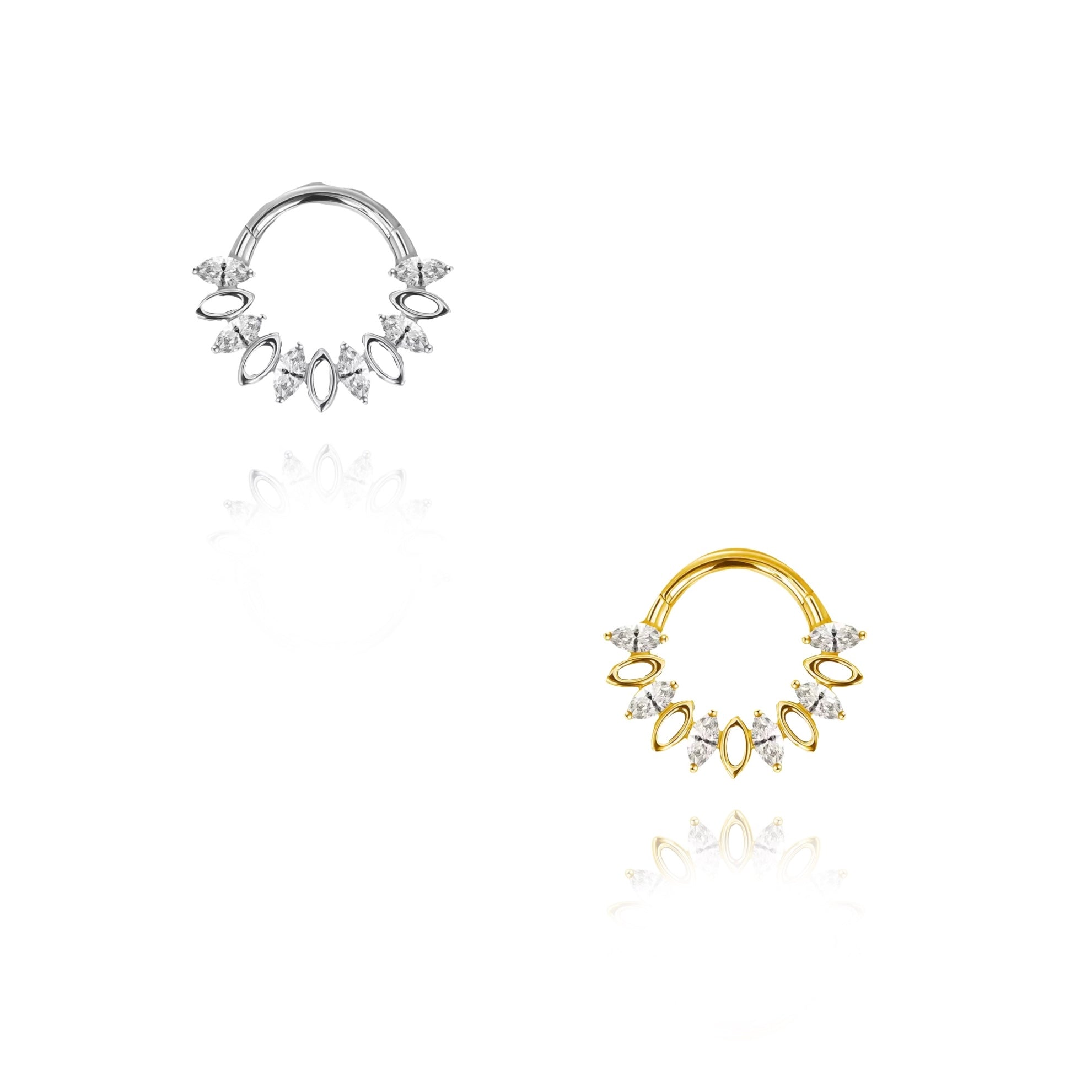 Radiant Lotus | Daith e Septum Piercing Titanio