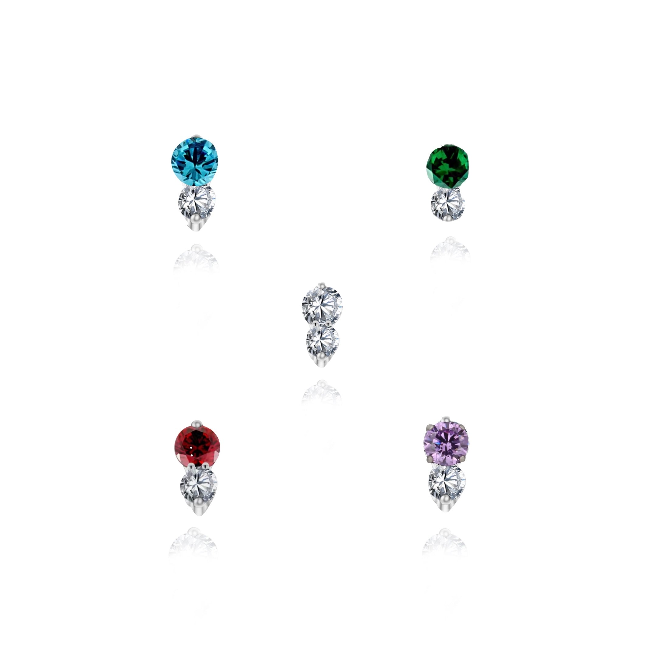 Lil Double Diamond | Piercing Titanio