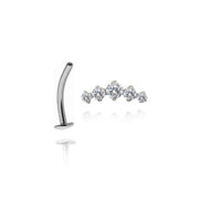 White Cluster | Floating Navel Piercing
