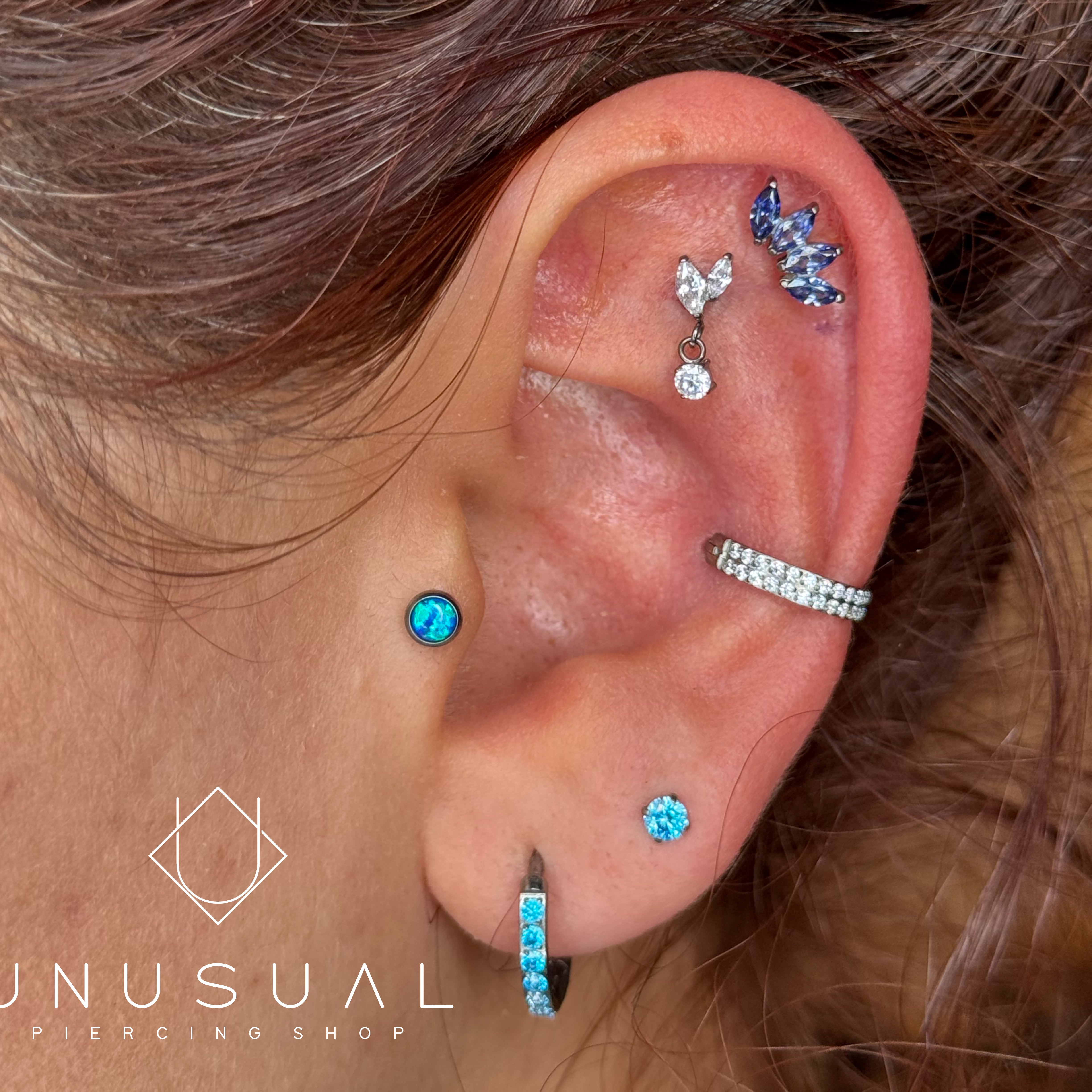 Blue Ocean | Piercing Titanio