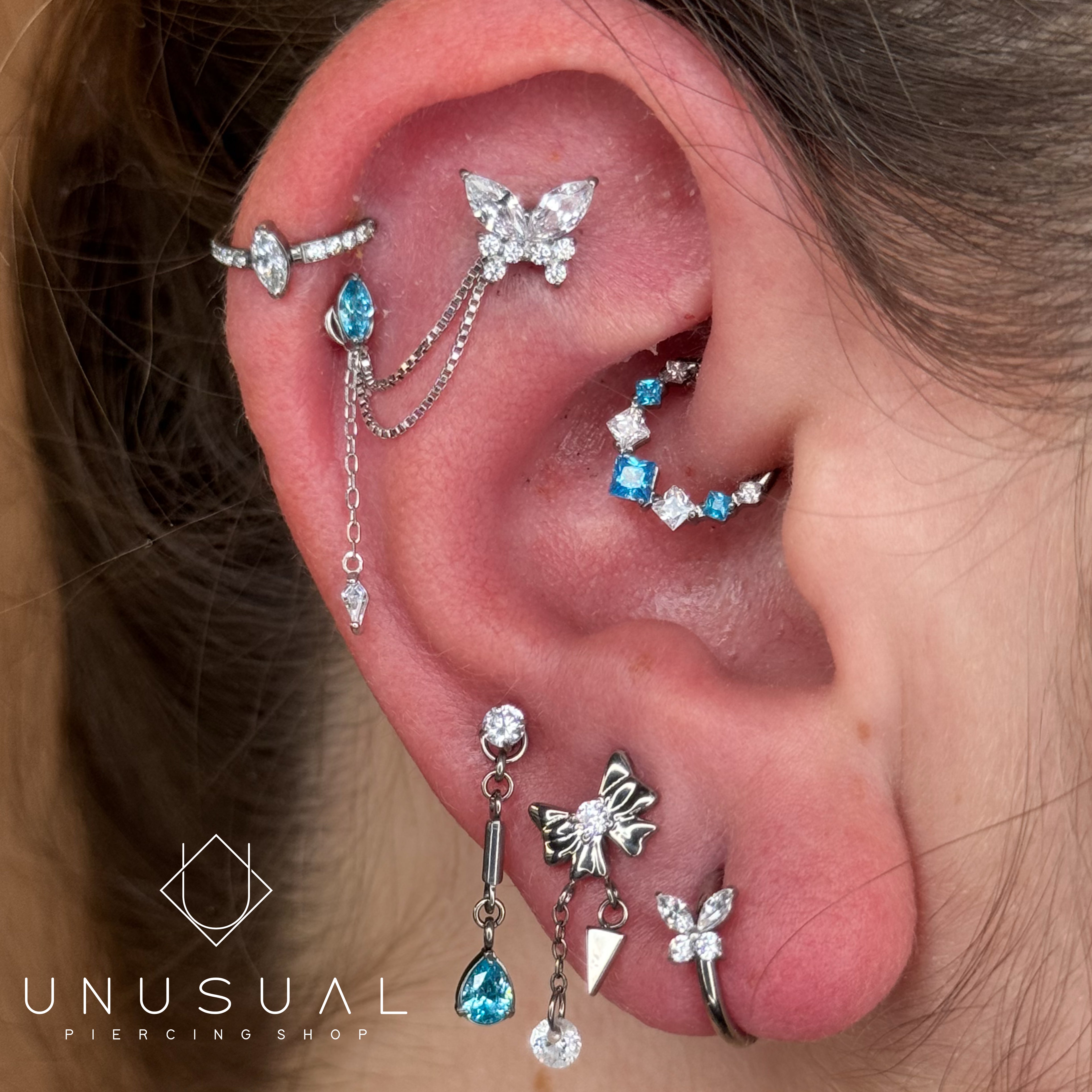 Butterfly | Clicker Piercing Titanio