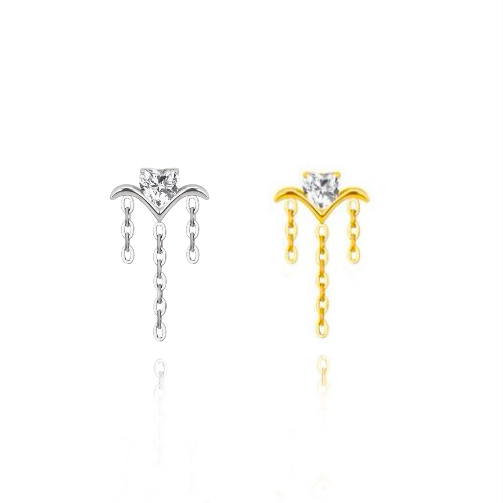 Heart Cascade | Piercing Titanio