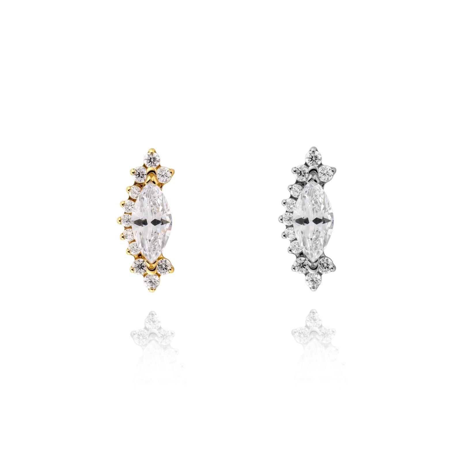 Lunar Marquise | Piercing Titanio