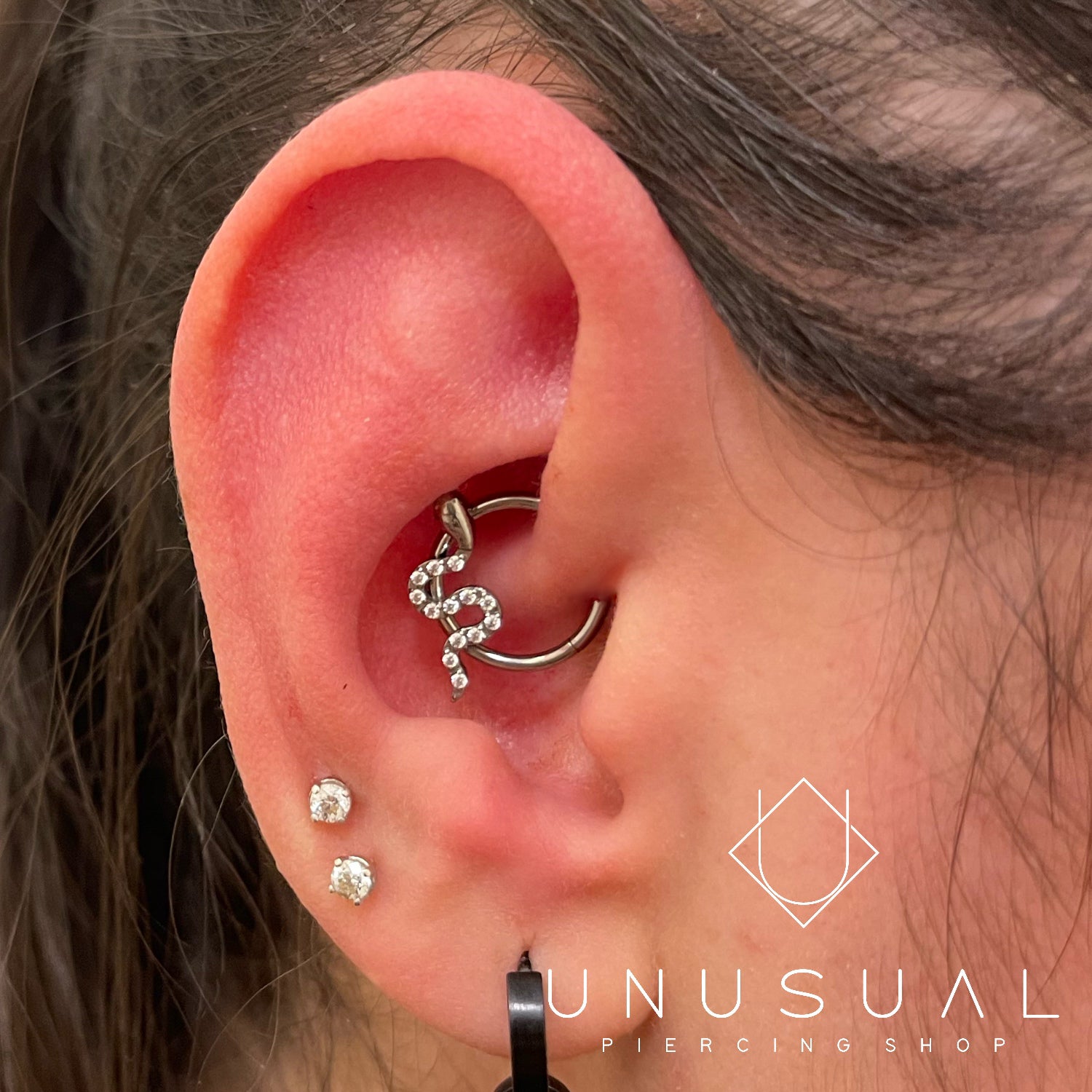 Snake Daith Piercing - UnusualPiercingShop.com