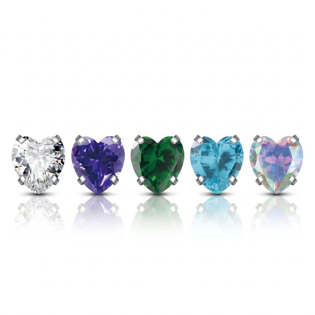 Bright Heart | Piercing in Titanio